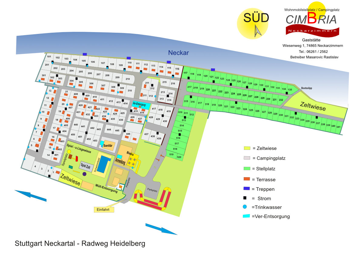 2022 - Campingplatz Cimbria Platzplan